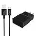 Elecmark Travel Wall Charger and 5 Feet Micro Data Sync Cable for Samsung Galaxy S2, S3, S4, Note 2, 4 (Black)