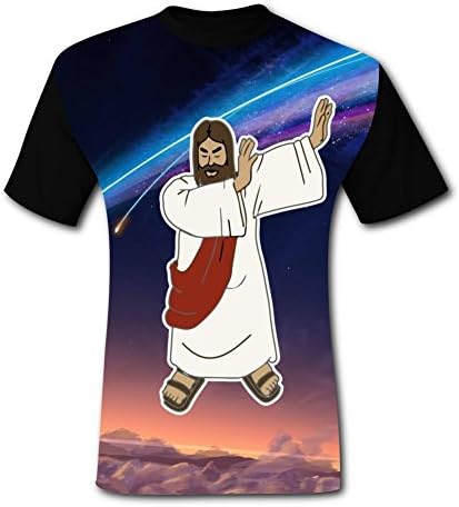Yousi2tee Jesus Dabbing Mens T-Shirt 3D Galaxy Printed Sweatshirts