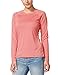 baleaf Women's Long Sleeve Shirts UPF 50+ Sun Protection SPF Quick Dry Lightweight T-Shirt Outdoor Hiking Runing Fishing Pink Size M