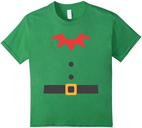 Kids Funny Elf Costume Unisex T-Shirt 8 Grass