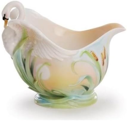 Franz Fine Porcelain Southern Splendor Swan Creamer in Adorable Treasures Gift Box