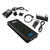 XTPower XT-20000QC2-AO-PA2 Power Bank with no Automatic Shut Off 5V USB 12V - 24V DC Battery with 20400mAh -for Tablets, laptops, Smart Phones, Video Cameras and More