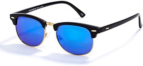 Semi-Rimless Tortoise Women Clubmaster Sunglasses - Polarized Classic Sun Glasses with UV Sun Protection