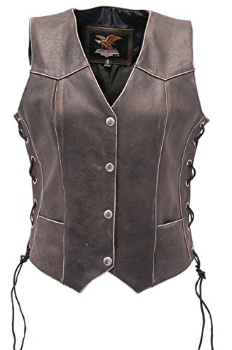 3x leather vest