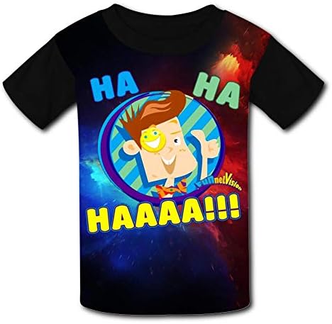 Kids/Youth Ha Ha Haaa Fun-nel V-ision Comfortable T-Shirts Short Sleeve Children Tees Funny Creative