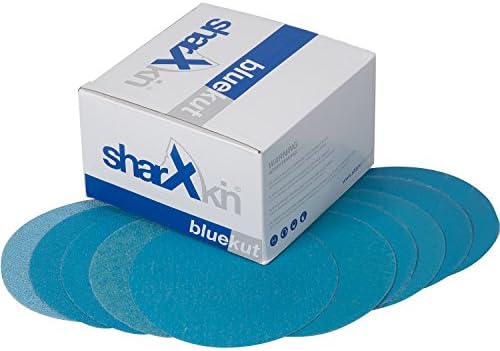 Sharxkin Hook and Loop Sanding Discs 5 Inch, 100 Pack, No Holes, Assortment Grits including P40, P80, P100, P120, P180, P220, P320, P400, P600 and P800. Made of Aluminum Oxide and Back Film