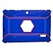 Transwon 7 Inch Tablet Case for Kids, Fits INONI Kids Tablet Android 6.0 7 Inch IPS, TOPELOTEK 7, Tagital 7 T7K, Ainol Q88, Dragon Touch Y88X Plus 7 Inch Kids Tablet - Navy Blue