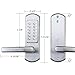 Hangcheng Left Handed Door Keyless Entry Door Lock Mechanical Digital Code Lock-Not Deadbolt(Only for The Door Opens Inward & Need to Drill Additional 4 Holes)
