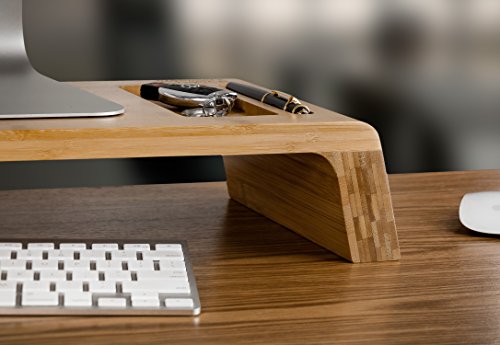 Prosumer's Choice Natural Bamboo Monitor Stand Riser | Desktop Organizer(Certified Refurbished)