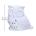 Ivenf Owl Shape Ceramic Tea Light Holder/Wax Melt Warmer, Aromatherapy Essential Oil Burner, Great Decoration for Living Room, Balcony, Patio, Porch & Garden