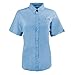 Columbia Women's PFG Tamiami II UPF 40 Short Sleeve Fishing Shirt, White Cap, Small