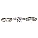 Regal 3.9 Ct Emerald-Shape Milgrain Cubic Zirconia Cz Bridal Engagement Wedding Ring Set (Center Stone is 3 Cts)