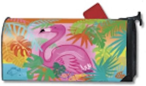 MailWraps Fancy Flamingo Mailbox Cover #02055