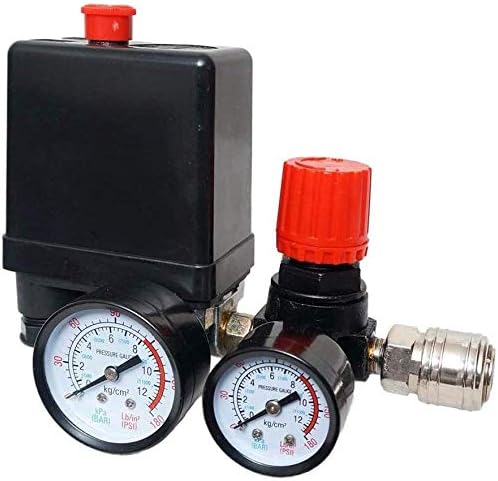 Interrupteur Pression Compresseur D'Air - 220V/380V 15A - Réglage 99-142 PSI - Pour Compresseur Piston - 4
