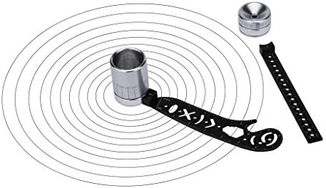 Drawing Tool Multi-Function Drawing Template Circle Template Stainless Steel and Magnet Drawing Templates Drafting Ruler Shapes Drawing Versatile Utensil