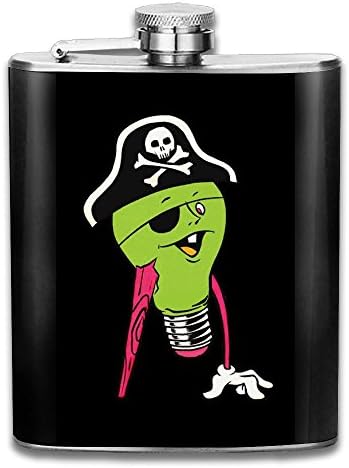 Funny Lamp Bulb Pirate Gifts Top Shelf Flasks Stainless Steel Flask