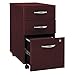 Bush Business Furniture Series C 3 Drawer Mobile Pedestal in Mahogany