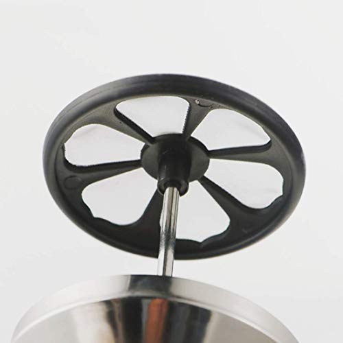 Elektrischer Schneebesen, Handpumpe-Milchaufschäumer aus Edelstahl, manuell betriebener Präzisionsfilter… – Bild 6