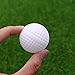 TOYMYTOY 24pcs Plastic Golf Balls Game Toy Balls Indoor Outdoor Practice Balls for Kids Children Golfer (White)