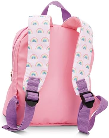 62691 - Mochila con Peluche, 21 x 26 cm, Unicornio de 25 cm, Rosa, Peluche Desmontable, Suave y Esponjoso,Mochila Infantil para guardería para niños y niñas de 2 a 5 años