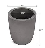 5KG Kenley Graphite Crucible for Melting Casting Gold Silver Bronze Aluminum Jewelry & Metal - Torch Application in Induction or Electric Furnace Kiln - 5.2
