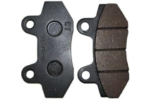 SCOOTER PARTS PALACE Brake Pads for GY6 Chinese Scooter, 50cc 125cc 150cc 200cc 250cc 300cc, Compatible with Znen NST Roketa 250cc, Jonway YY250 NST(black)