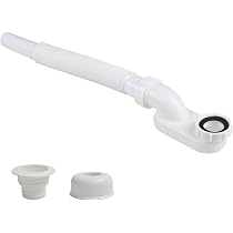 Siphon Flexible Profil Bas 1 1/2 Pouce Pour Baignoire Et Douche - Gris