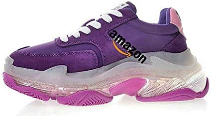 Sports Chaussures Sneakers Triple S Air Trainer Purple Pink Chaussures de Gymnastique Women's