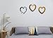 Juvale White Foam Heart Wreath Forms for Crafts, DIY Hearts for Wedding, Valentine's Decorations (10 in, 4 Pack)