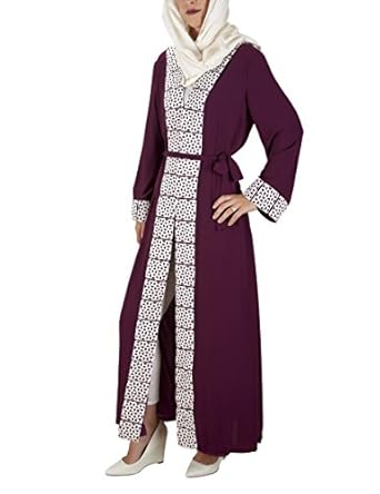 Abaya Dresses for Modest Women with Liner –Breathable-Dubai Style Women’s Black Abayas for Conservative Stylish Muslim Women.