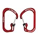 Nite Ize SlideLock Carabiner Aluminum, Size #2, Red