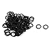 uxcell 100Pcs Black 7mm x 1mm Nitrile Rubber O Ring NBR Oil Sealing Grommets