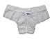 Trixx Intimates Women's Open Crotch Boyshorts Panty Thong White