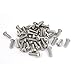 1/4 Inch-20x3/4 Inch Hex Socket Button Head Bolts Screws 50pcs