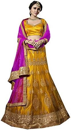 Fashions Trendz Indian Designer Partywear Ethnic Traditional Yellow Lehenga Choli