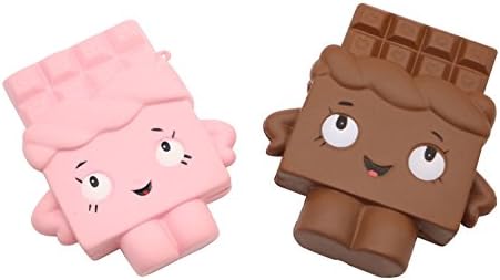 Motrent 4.9" Slow Rising Jumbo Kawaii Squishy Chocolate Toy For Kids or Stress Relief - Pack of 2