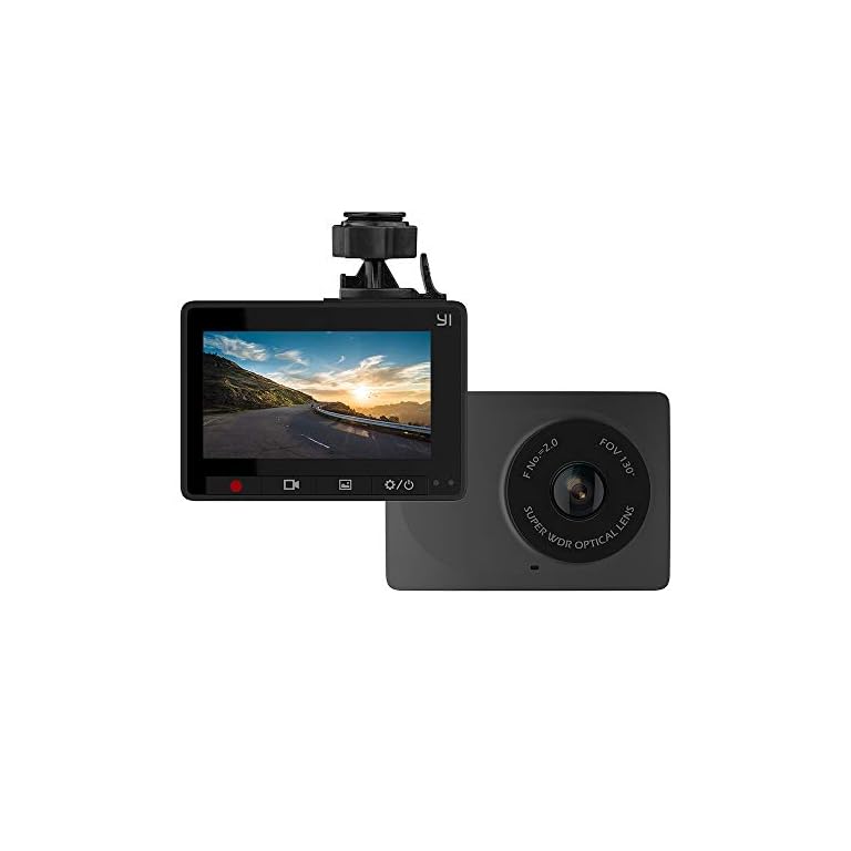Xiaomi YI Dash Cam, 2.7 Inch Screen 1080P30 130 Degree Wide Angle In Car Camera, Dashboard