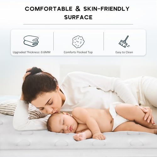 NALONE Materasso Gonfiabile singolo con Pompa Integrata, 197x100x46cm | Letto gonfiabile auto gonfiante in 3 minuti, ideale per uso domestico, comodo per ospiti e facile da riporre