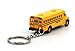 KiNSFUN Classic Mini School Bus 2.5 Inches Die Cast Metal Model Key Chain Box of 12