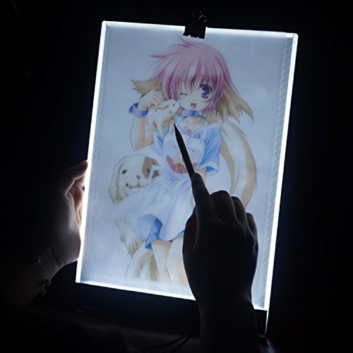 image for Led Light Pad Tracer, Portable A4 Lighting Tracing Box Table Adjustabl