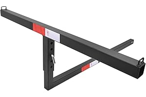 TAC TRUCK ACCESSORIES COMPANY TAC 2" Truck Bed Trailer Hitch Mount Extender 500 LBS Capacity Utility Adjustable Universal Pick Up Extension Rack for Kayak Canoe Ladder Lumber Pipes Cargo Carrier Accessories with Pins