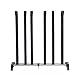 All Black 3-Pair Standing Boots and Shoes Organizer Rack Storage - Holds 3 Pairs of Boots - No Tool Assembly - Preserves Boots Shape - Retains Boots in Upright Position - Fits Most Closet & Entryway