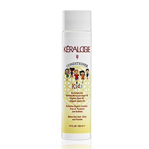 KERALOGIE Natural Kids Conditioner with Moroccan Argan Oil – Free of SLS, paraben, alcohol, preservatives, dyes or additives