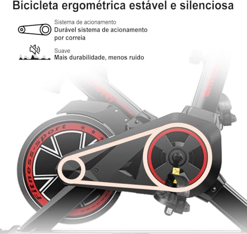 Bicicleta Ergométrica Bike Spinning | Alto Desempenho, Conforto, Uso Doméstico, Queima de Calorias