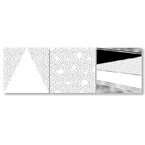 3 Piece Canvas Wall Art-The Magic of Minimalism-Canvas Prints Home Artwork Decoration for Living Room,Bedroom - 12"x12"x3 Panels