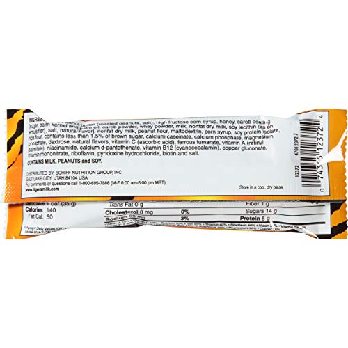 Tiger's Milk Peanut Butter & Honey Protein Nutrition Bar, 35 g (Pack of 96) - Thumbnail 2