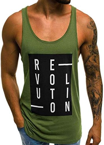 BaZhaHei Mens Vest Top Gym Fitness Bodybuilding Stringer Tank Top Workout Sleeveless Shirts Breathable Quick Dry Running Athletic T-Shirt Beige