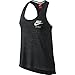 Nike Womens Gym Vintage Tank Anthracite Grey/Sail 726065-060 Size Medium