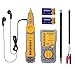 Wire Tracker, Tacklife CT01 Cable Toner RJ11 RJ45 Wire Tracer, Multifunctional Cable Tester for Ethernet Network Cable Collation, Telephone Wire Tester and Continuity Checker, Built-in Flashlight