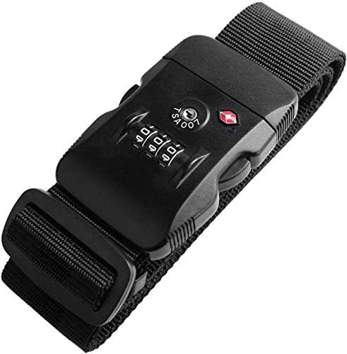 Amazon 2パック スーツケースベルト Tsaロック十字型 固定ベルト 長さ調整 3桁ダイヤル式ロック旅行 海外出張用 ネームタグ付 紛失防止 スーツケースベルト A ブラック 2パック Acclink スーツケースベルト